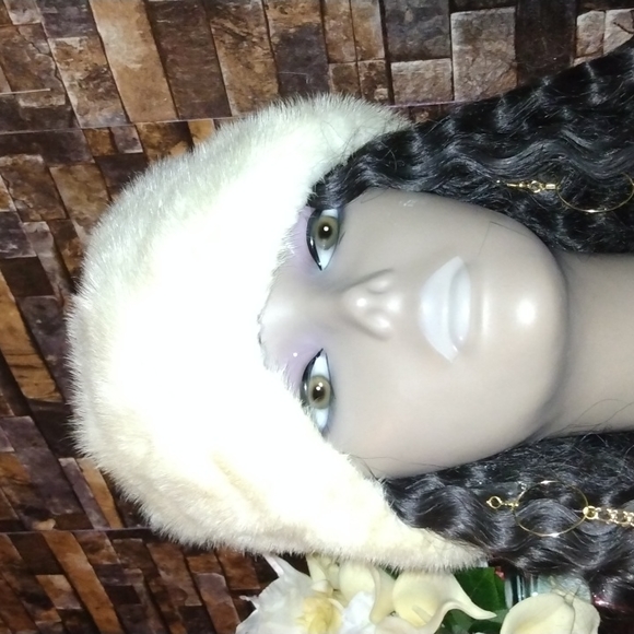 Light Vintage Mink Cream Hat - Picture 3 of 5